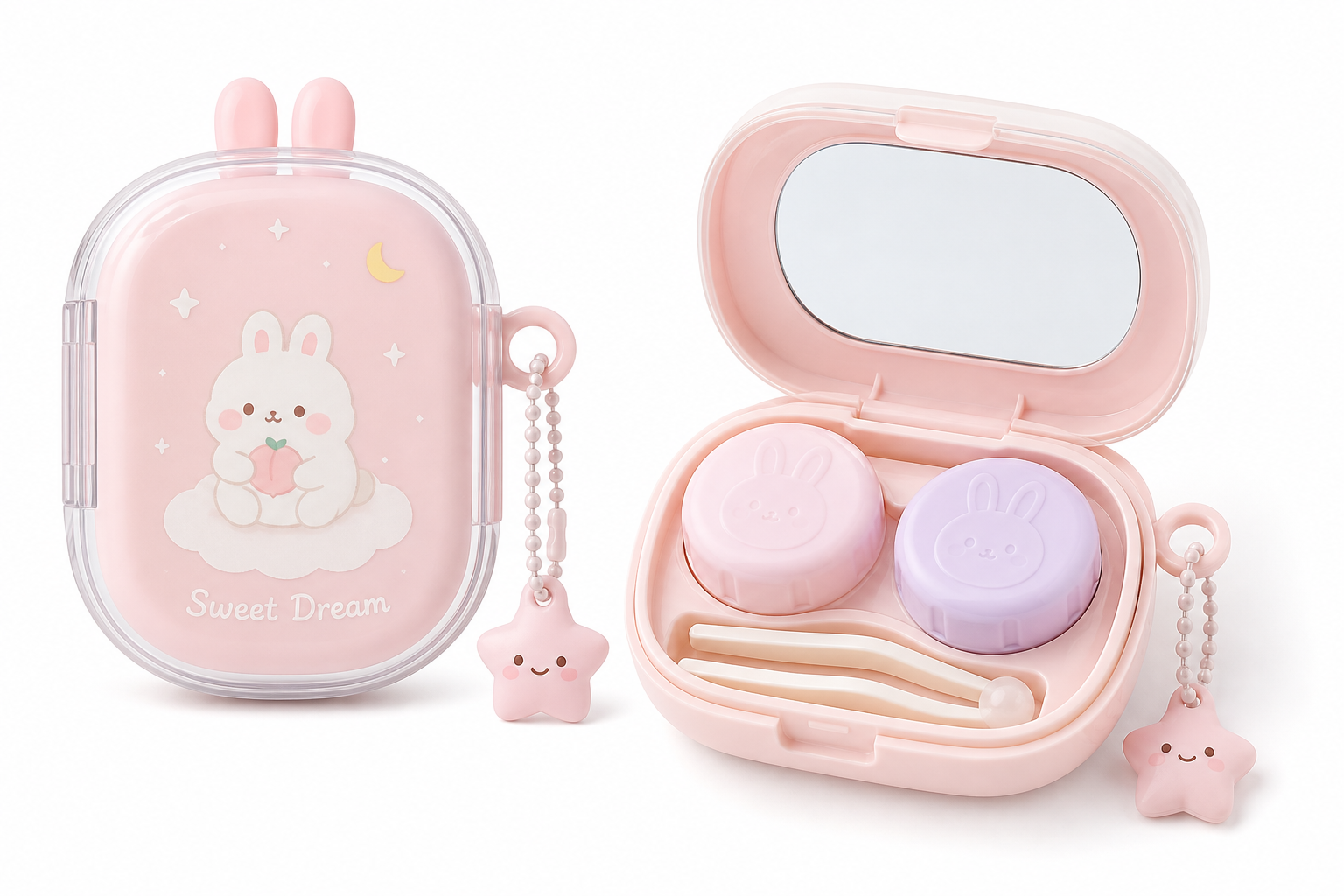 Cute 2-in-1 Travel Lenscase